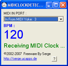 screenshot midiclockdetect 1.01